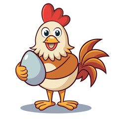 design logo icon illustration mascot chicken egg