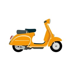 Obraz premium vintage scooter isolated