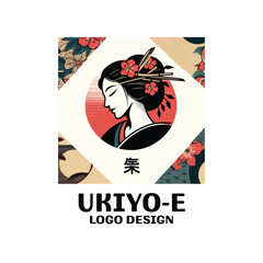 Ukiyo-E Vector Logo Design