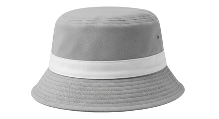 Isolated Gray Bucket Hat