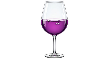 Isolated Wine Glass