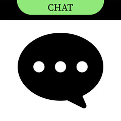 chat message speech bubble icons with typing dots, chat or messaging icons. for chatting, communication apps, social media, web app interfaces. Colorful set