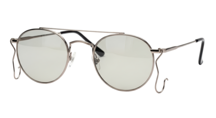 Isolated Round Framed Glasses