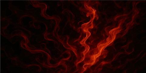 Abstract red and yellow smoke and flame patterns create a dark, fiery background with a burning motion design (1)