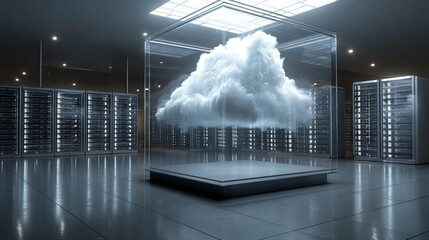 Cloud Computing Data Center Server Room Digital Technology Innovation Modern Infrastructure Network Storage Technology Cloud Computing Data Center Server Room Digital    