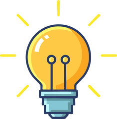 vector light bulb icon