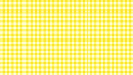 Yellow gingham fabric background Vector