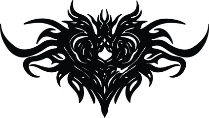 Fototapeta premium Black silhouette design with transparency for creative vector uses