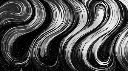 Swirling, fluid patterns.