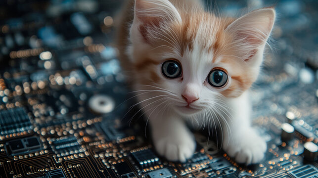 These types of backgrounds often use elements that represent technology, like circuit board patterns, digital grids, or abstract shapes that evoke a sense of modernity and innovation.