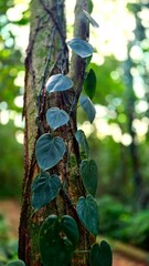 A rainforest tropical plant