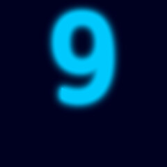 3d blue text animation
