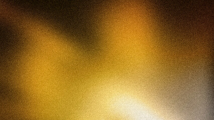Rich 4K abstract background showcasing a golden-yellow and brown gradient with a prominent grainy texture, ideal for warm designs