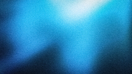 Invigorating blue 4K abstract background showcasing a luminous gradient and prominent grainy texture, perfect for refreshing designs