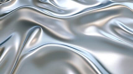 A cool silver monochrome background with soft wavy gradients