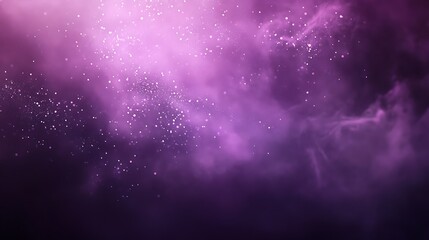 A deep aubergine purple background with misty glowing textures