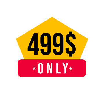 499$ label promo png, chalkboard red tag png, editable badge icon png