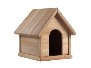 Charming Wooden Dog House Perfect for Small Breeds or Decorative Use