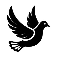 Fototapeta premium Dove for peace vector icon design