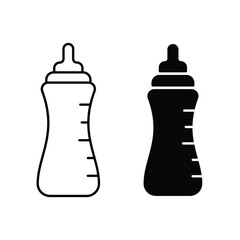 Baby bottle or Feeding bottle icon