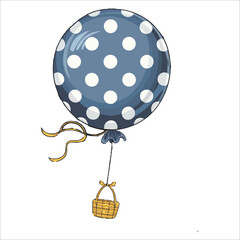 Balloons vector illustration ,Bubbles in the Sky,birthday balloon