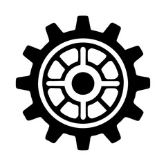 A cog gear machine vector icon design