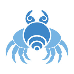 Obraz premium A hermit crab with shell vector icon design