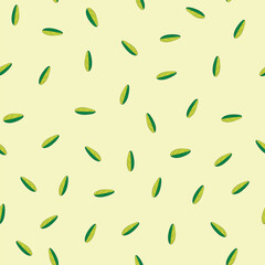 seamless pattern with green leaves