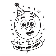 Balloons vector illustration ,Bubbles in the Sky,birthday balloon