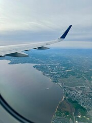 Airplane Window View
