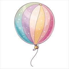 Balloons vector illustration ,Bubbles in the Sky,birthday balloon