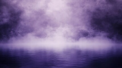 A misty purple monochrome background with delicate fog-like textures