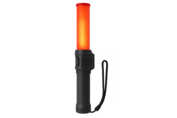 Infrared sterilizing device emitting orange light on transparent background