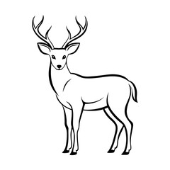 deer silhouette vector