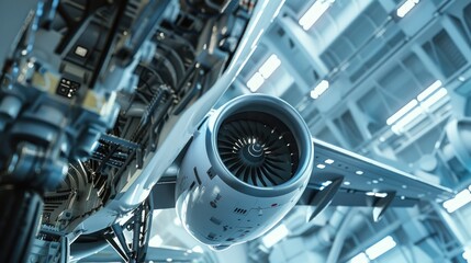 Airplane engine maintenance