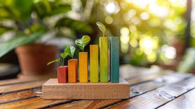 3d rendered statistical graph illustrating key concepts in business finance analysis