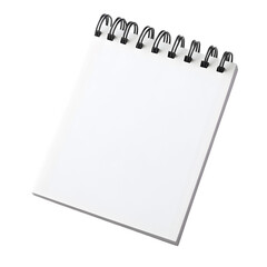 Notepad pages printed with subtle pineapple fiber texture, curled edge, isolated on white