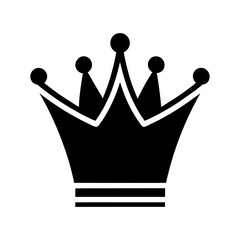 crown icon vector art illustration