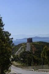 Torre de Mendizabal overlooking coastal hills in Ceuta