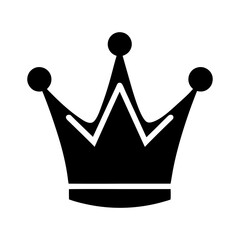 golden crown icon vector art.