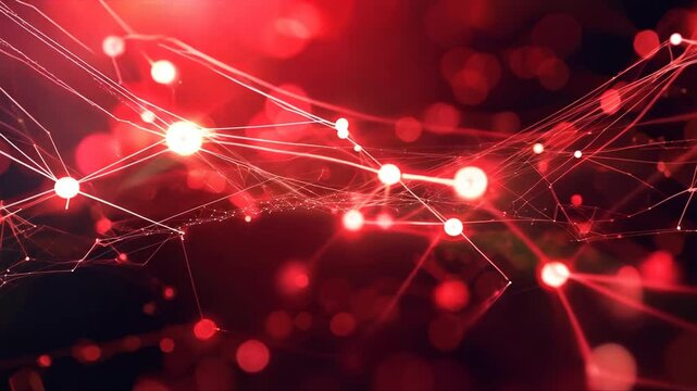 Red background with a red line that is in the middle of the image. The background is blurry and the line is very thin Modern futuristic hi tech design