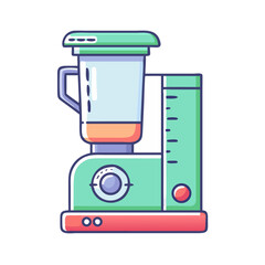 Stylish Retro Smoothie Blender Appliance for Modern Kitchen Illustration Design