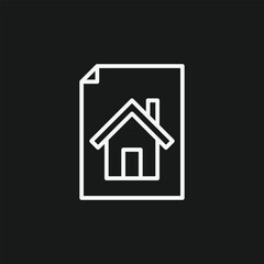 Property Document Icon Real Estate, Home And Mortgage Papers