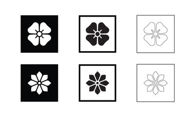 vector flower icon flat icon. flat flower icon vector. flat flower icons set