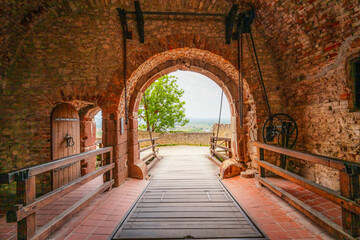 Fortress  Sumeg or Sümeg castle in Hungary near balaton lake in Sumeg