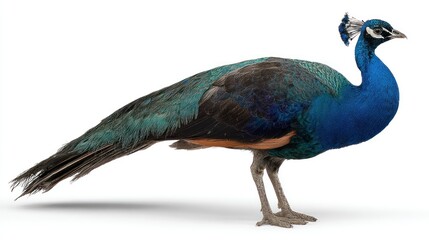 Obraz premium Profile view of a peacock