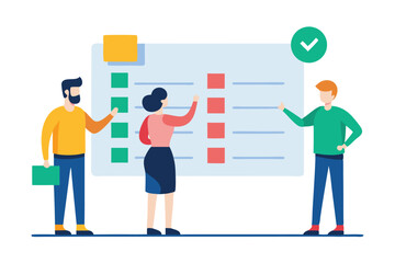 vector illustration of business people