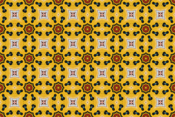 Seamless Fabric Cloth Perspective Template Luxury Tile Digital Decoration Visual Symmetric Texture Art Interior Graphic Textile Endless Background Wallpaper Fashion Shape Design Geometric Pattern.