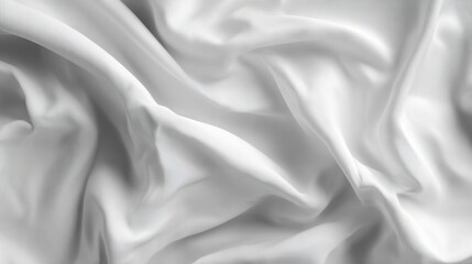 Premium photo of white cloth with smooth folds and a soft texture.