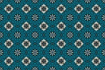 Seamless Fabric Cloth Perspective Template Luxury Tile Digital Decoration Visual Symmetric Texture Art Interior Graphic Textile Endless Background Wallpaper Fashion Shape Design Geometric Pattern.